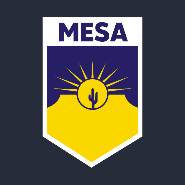 Mesa, Arizona City Flag Emblem by SLAG_Creative