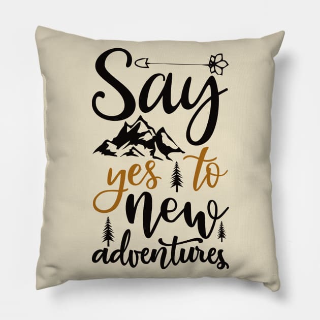 Adventures Pillow by Usea Studio