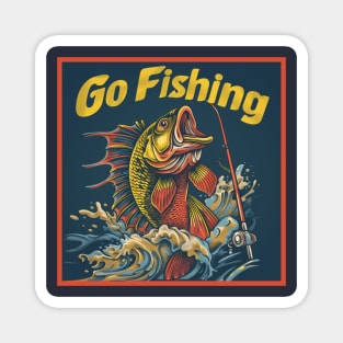 Fishing t-shirt Magnet