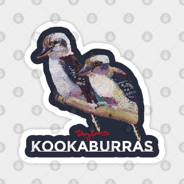 kookaburras Magnet by tobycentreart