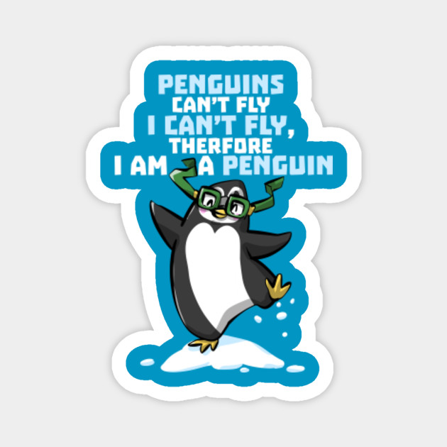 Funny Penguin Cartoon Quote Funny Penguin Lover Quotes Gift Magnet Teepublic Au