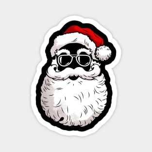 Hipster Santa Magnet