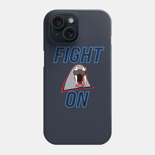 Fighting Walruses "Fight On" Gear Phone Case by Midwestern Dressing