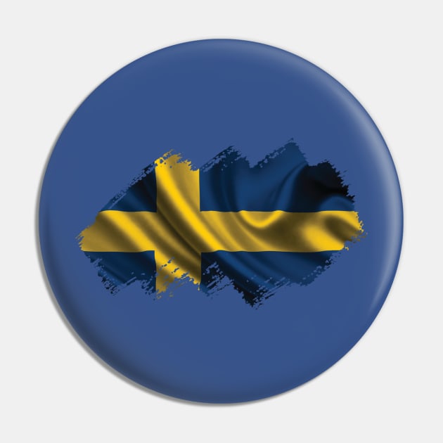 Swedish Flag Pin by Teemperor