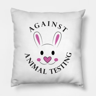 against animal testing Pillow