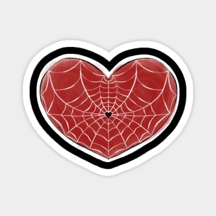 Webbed Heart in Red Magnet