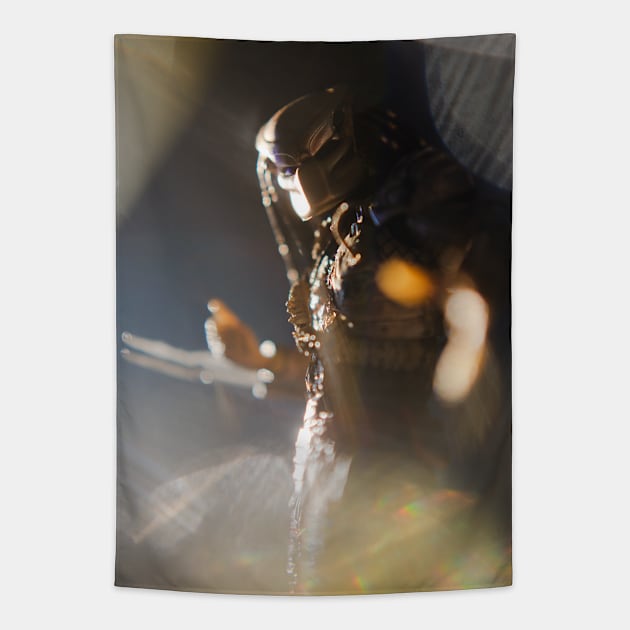 Jungle Hunter Predator Shine Tapestry by Mikes Monsters