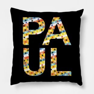 Paul, name, typography Pillow