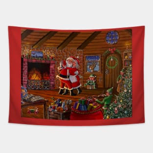 Santa and Mrs. Santa Tapestry