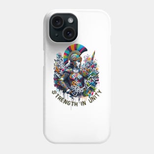 Strength in Unity: Graffiti Warrior Art Phone Case