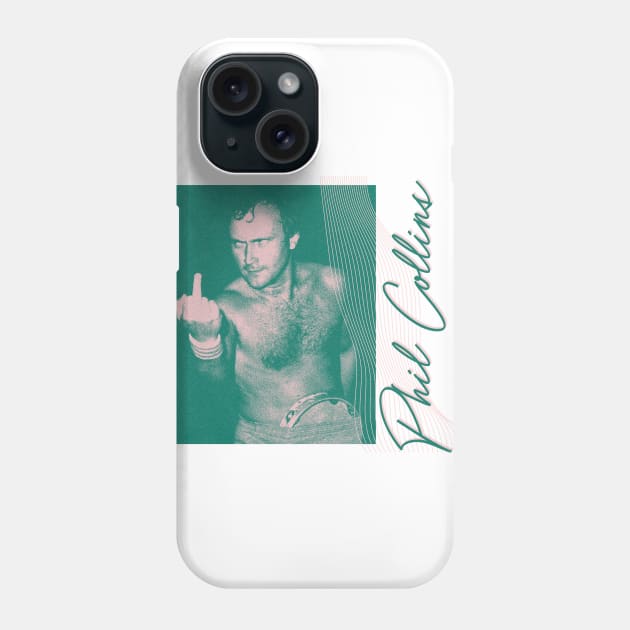 Phil Collins is cooler than you /\ Retro Aesthetic Design Phone Case by unknown_pleasures