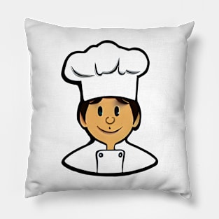 Whip up some fun with Chef Cartoon: A Deliciously Playful Piece of Art! Pillow