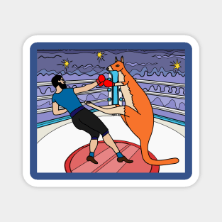 Boxing Glove Boxing Kangaroo Fighting Magnet