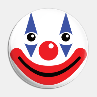 Happy Smiling Circus Clown Pin