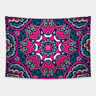 Colorful Indian Mexican Ethnic Oriental Rug Mandala Boho Pattern Tapestry