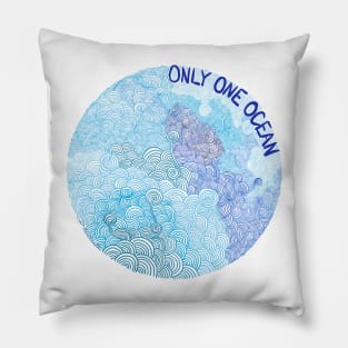 Only One Ocean - Waves 1 Pillow