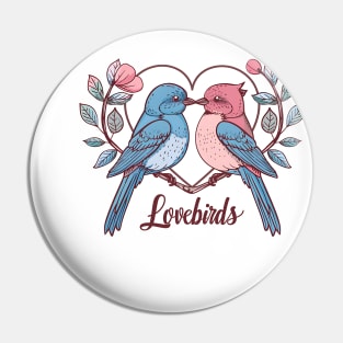 lovebirds lover Pin