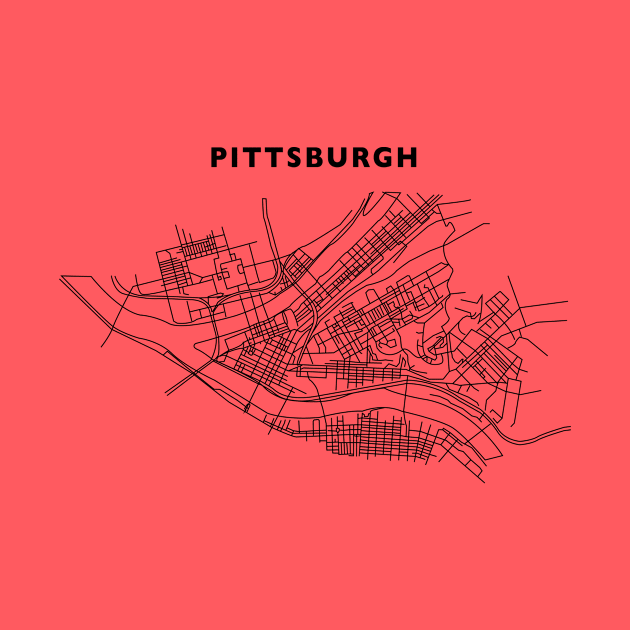 Pittsburgh Map by akachayy