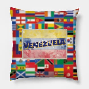 Venezuela vintage style retro souvenir Pillow