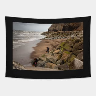 The tide was coming-Seaside Whitby Tapestry