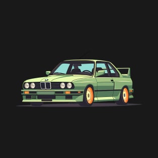 Green BMW E30 M3 T-Shirt