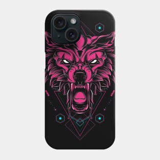 The Wild Wolf sacred geometry Phone Case