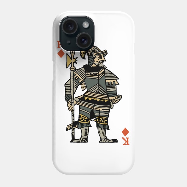 Original Standard Character of Playing Card King of Diamonds Phone Case by KewaleeTee
