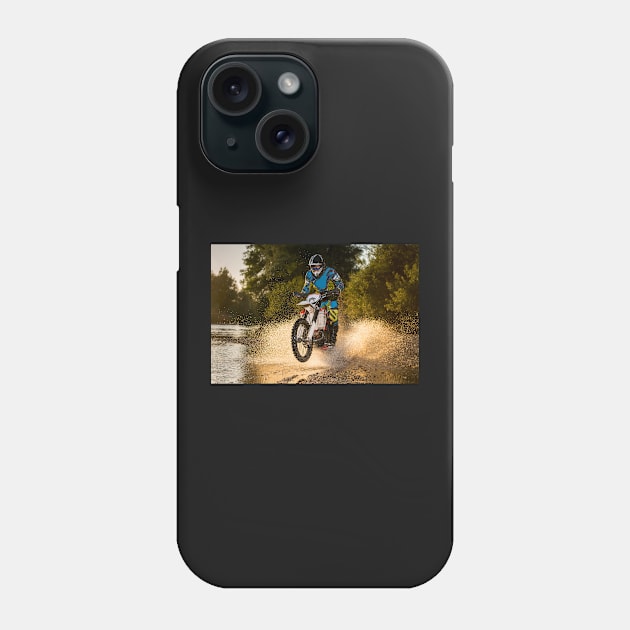 Enduro bike rider Phone Case by homydesign