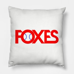 Defunct Appleton Foxes Minor League Baseball 1966 Pillow