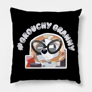 Muffin heeler grouchy granny Pillow