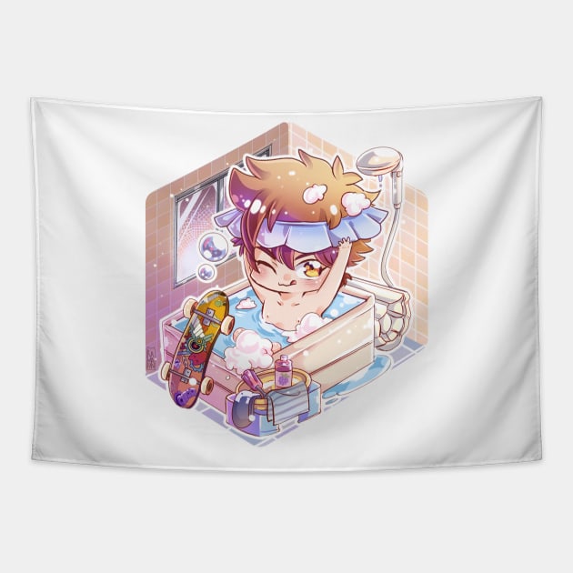 Bath Time Reki Tapestry by Kamapon's Workshop