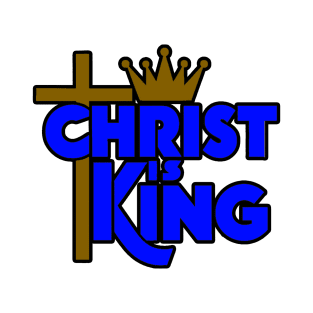 Christ is King - Cross and Crown Design T-Shirt