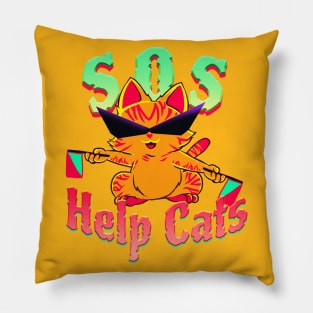 Help Cats Sos Pillow