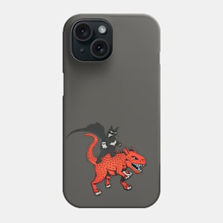 Godzilla and Cat Phone Case