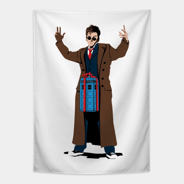 Doc In A Box Tapestry by crocktees