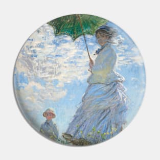 Claude Monet- Woman with a Parasol – Madame Monet and Her Son Pin