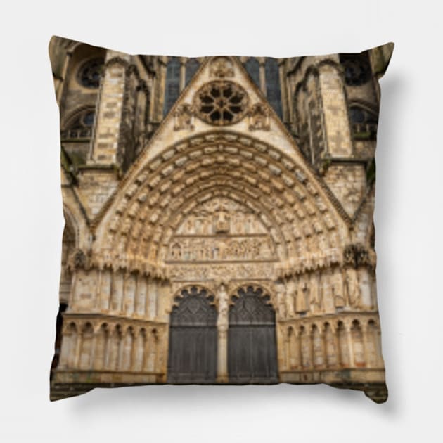 Cathedrale Saint-Etienne Pillow by Femaleform