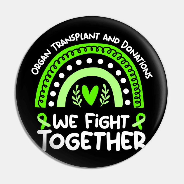 We Fight Together _ Organ Transplant and Donation Awareness Pin by LEGO