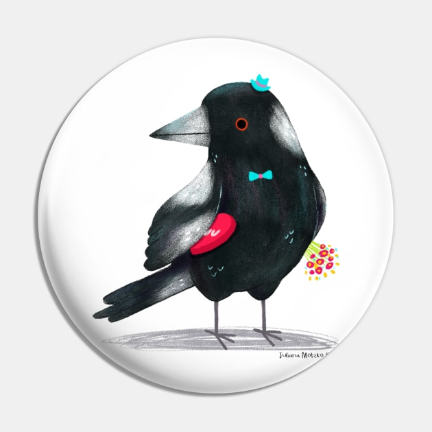 Australian Magpie bird with flowers and a chocolate box Pin by julianamotzko
