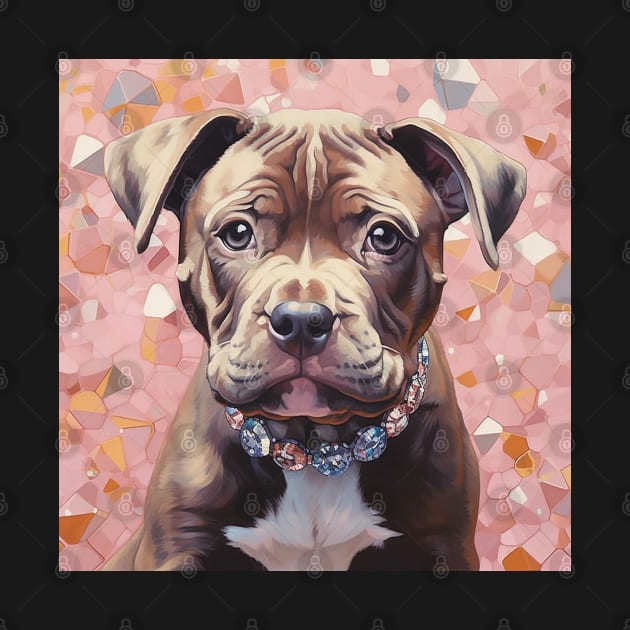 Staffy puppy art by Enchanted Reverie