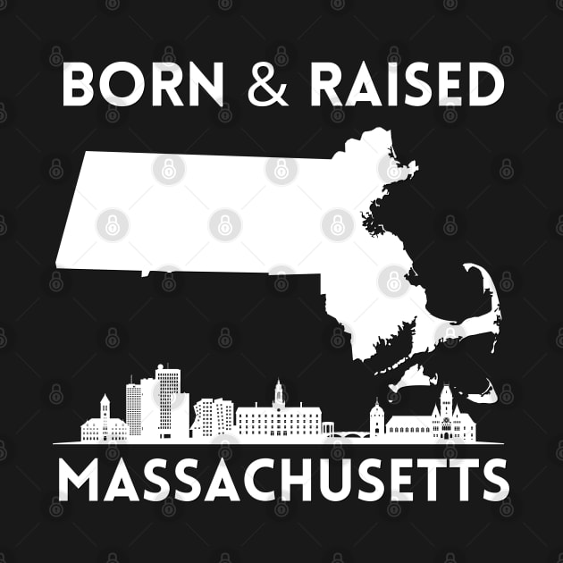 Born and raised Massachusetts Id rather be in Boston MA skyline state trip by BoogieCreates