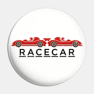 Racecar Palindrome Pin