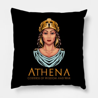 Athena - Goddess Of Wisdom & War - Ancient Greek Mythology Pillow