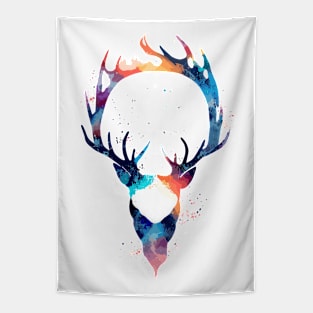 Stag Deer Wild Nature Animal Colors Art Tapestry