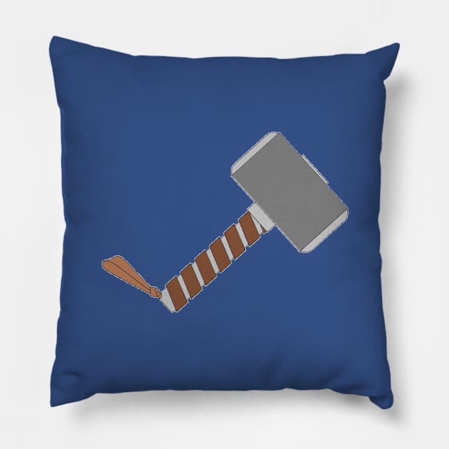 Mjolnir Pillow by jmtaylor