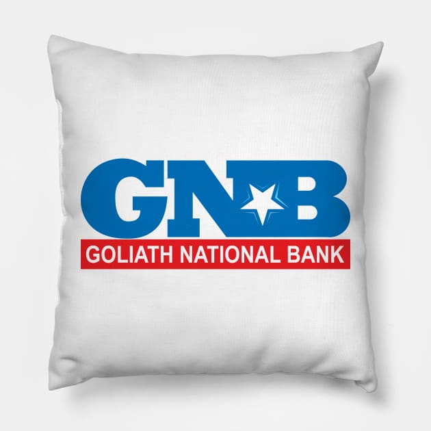 GNB - Goliath National Bank Pillow by Meta Cortex