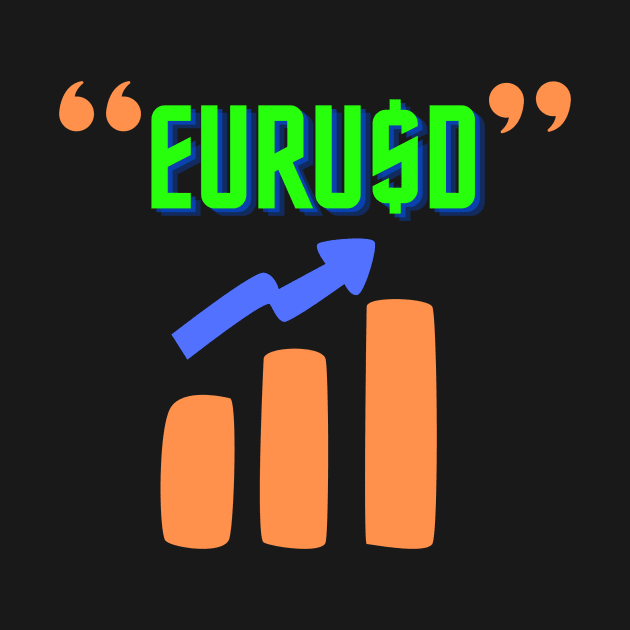 Forex Trading T-Shirt - Forex Lifestyle T-Shirt EURUSD by BhairavDesigns