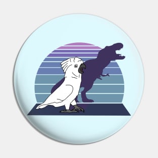 dinosaur shadow - cockatoo Pin