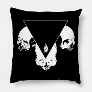 Skull Triple Flame Pillow