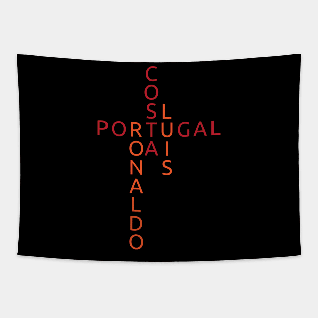 Cristiano Ronaldo portugal luis figo jersey Rui Costa Tapestry by artfarissi